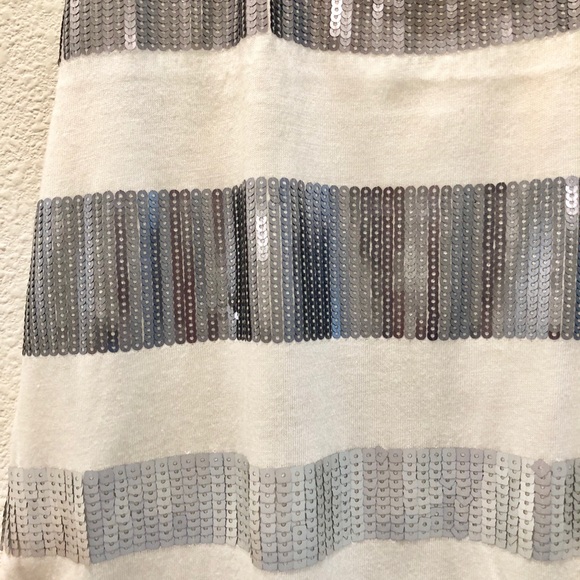 NWOT Express Tank Top w/ Sequin Stripes - Picture 4 of 5